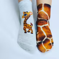 جوراب زرافه چاپی بزرگسال