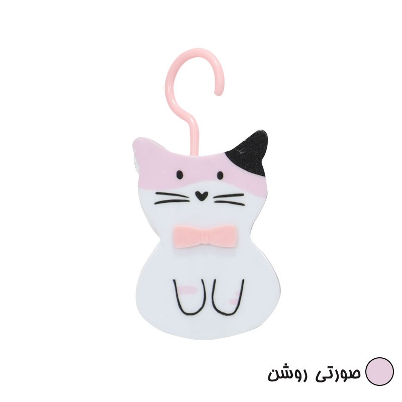 گیره دستکش گربه ملوس رنگ صورتی روشن