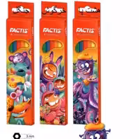 مداد رنگی 6 عددی جعبه مقوایی فکتیس