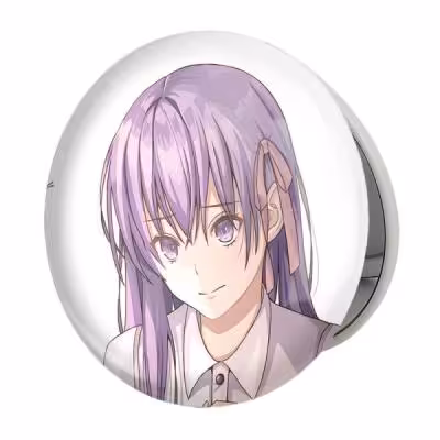 آینه جیبی خندالو طرح ساکورا انیمه فیت استی نایت Fate Stay Night مدل تاشو کد 22748