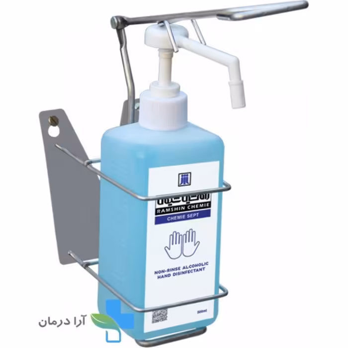 دیسپنسر محلول ضدعفونی کننده استیل دیواری