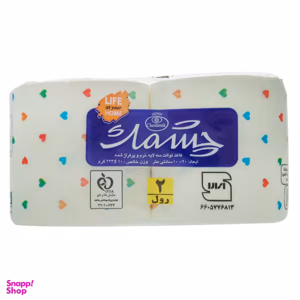 دستمال توالت چشمک مدل E118 بسته 2 عددی