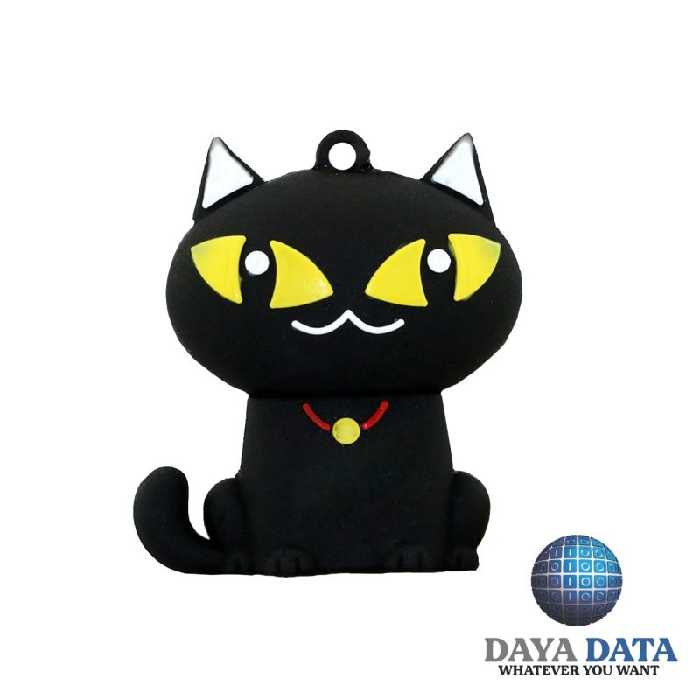 فلش مموری فانتزی دایا دیتا  طرح گربه سیاه  مدلPF1054-7 ظرفیت128GB-USB2  
