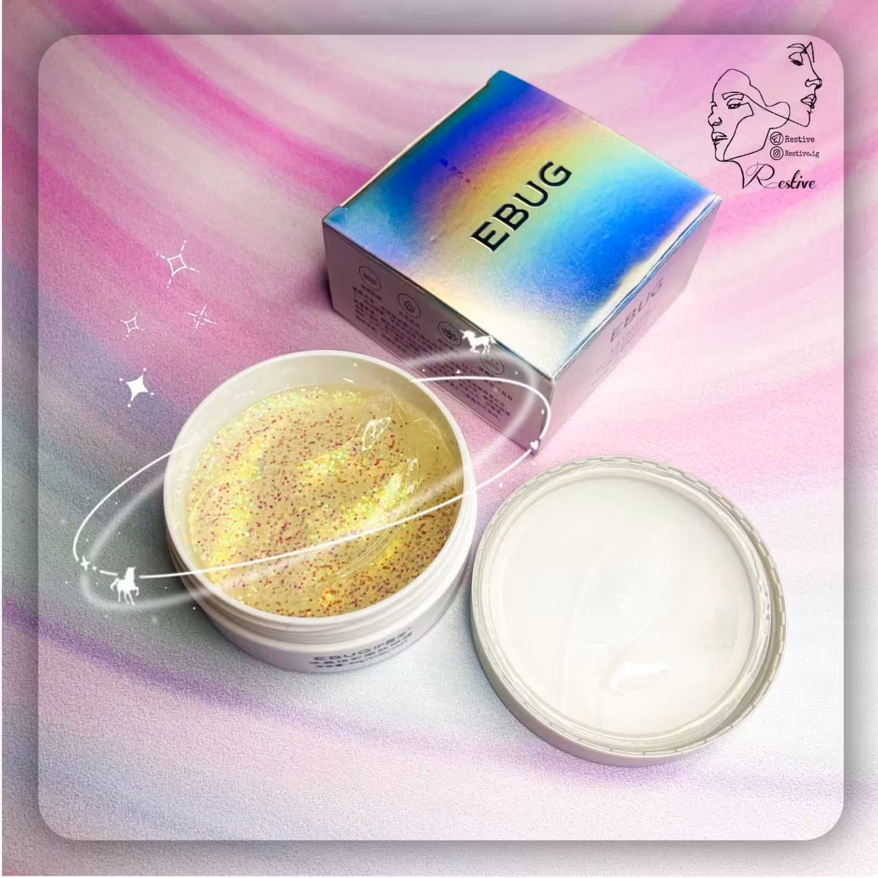 پچ چشم ( ماسک دور چشم) مدل کریستالی یخی و اکلیلی (برند ebug )