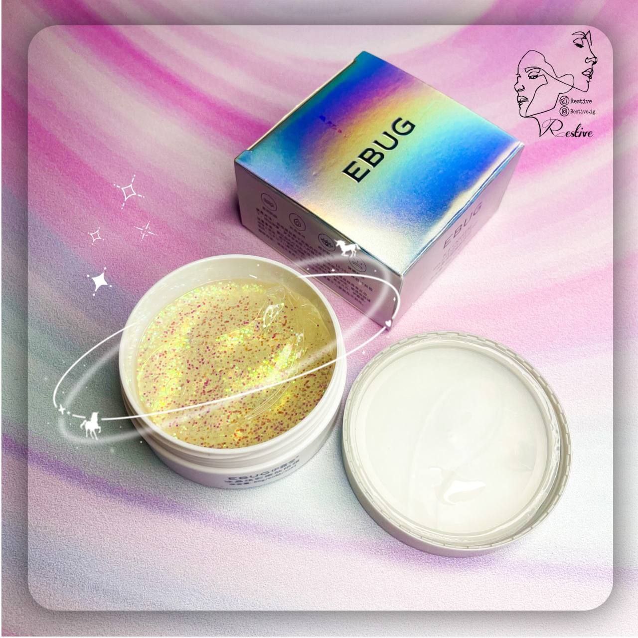 پچ چشم ( ماسک دور چشم) مدل کریستالی یخی و اکلیلی (برند ebug )