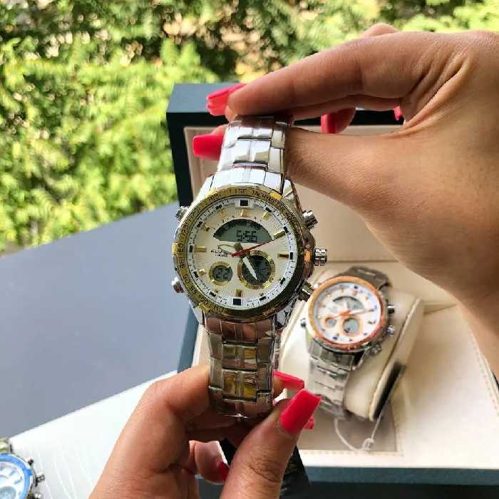 ساعت مردانه مارک کاسیو دوزمانه اورجینال موتور درجه یک ژاپن