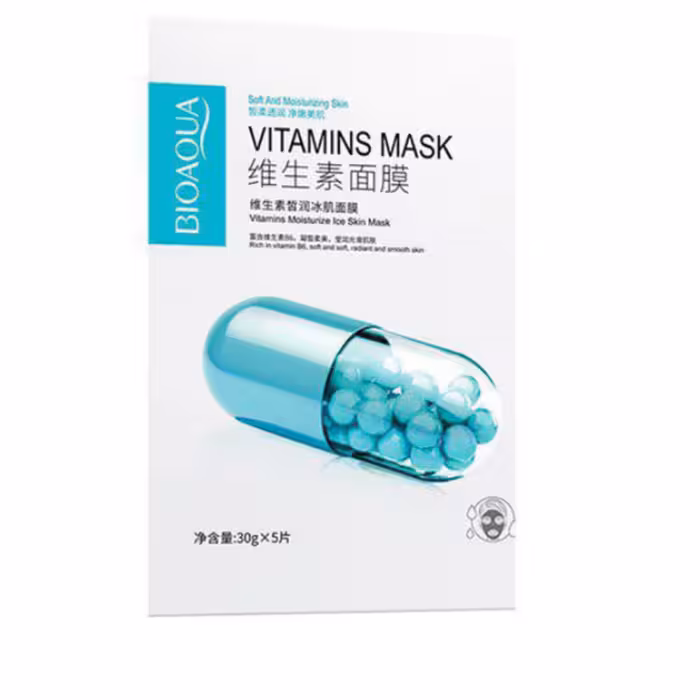 ماسک ورقه ای کپسولی b6 سبز بیوآکوا