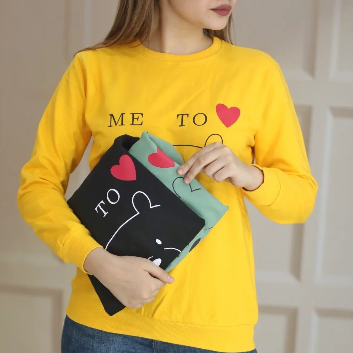 پیراهن زنانه پاییزه طرح خرسی تضمین کیفیت و دوخت مناسب سایز 38تا 44