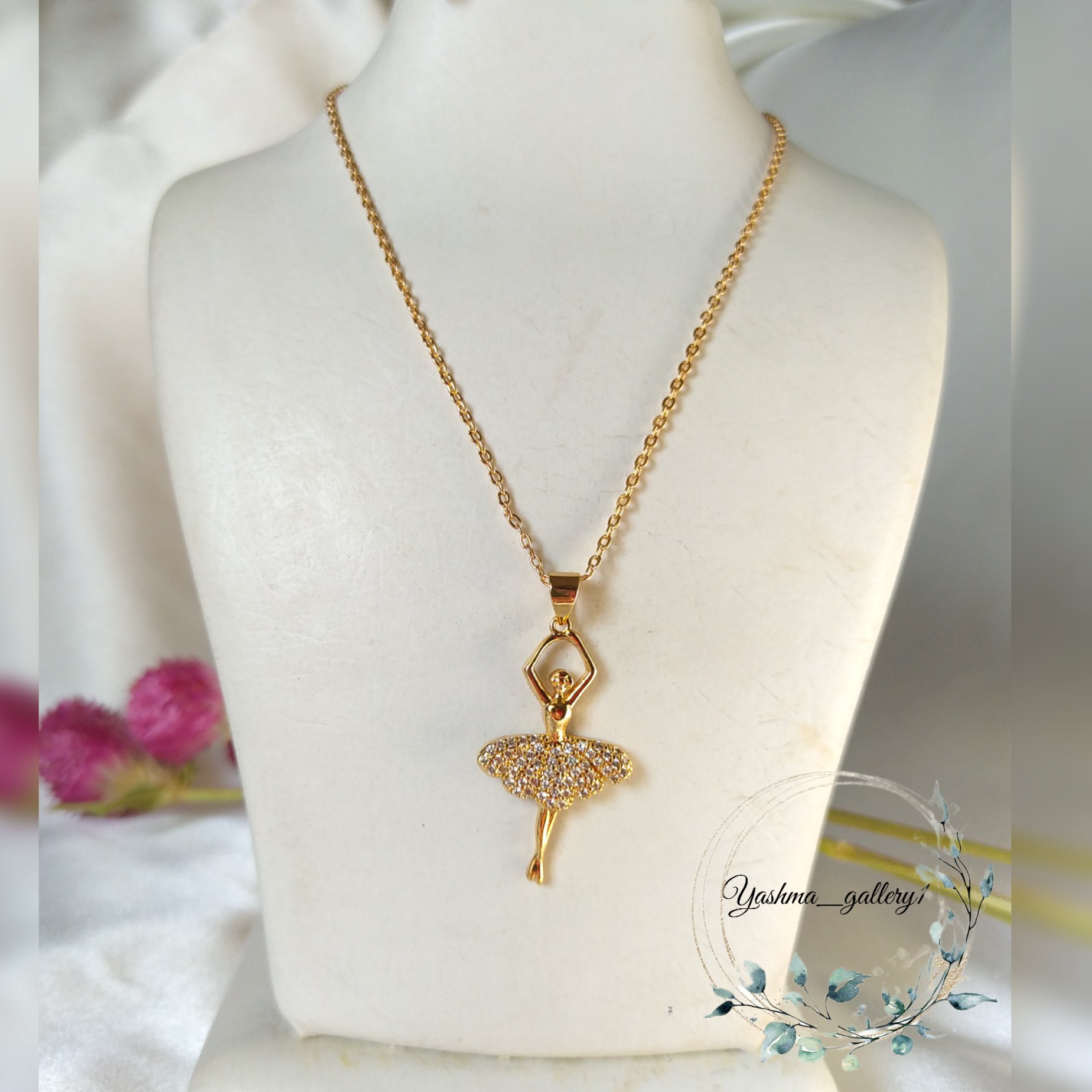 گردنبند استیل بالرین 