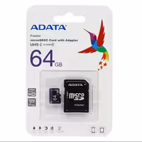 رم میکرو 64 گیگ ای دیتا Adata Premier U1 C10 80MBs - خشاب دار