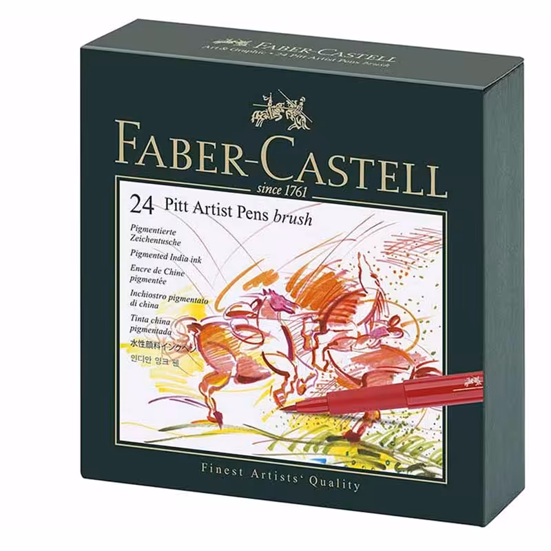 خرید ماژیک پیت آرتیست فابر کاستل 24 رنگ سری Brush کد 23167147