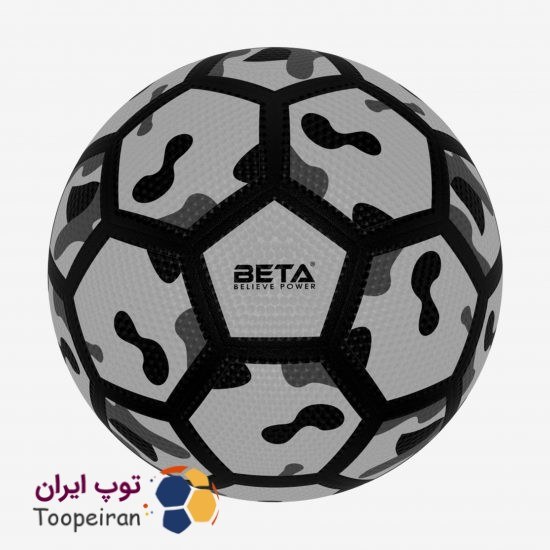 توپ فوتبال لاستیکی طرح ارتشی سایز4 رنگ خاکستری