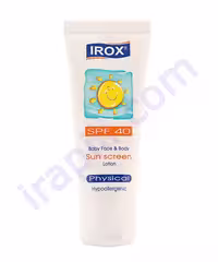 لوسیون ضد آفتاب صورت و بدن اطفال SPF 40 ایروکس حجم 60 میلی لیتر