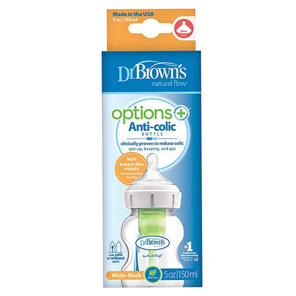 شیشه شیر طلقی 150 میل دکتر براون آپشن پلاس drbrowns | سیسمونی بدو نی نی