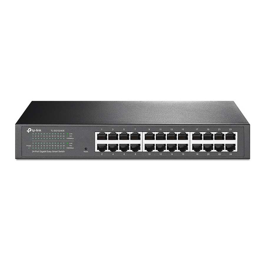 قیمت و خرید سوییچ 24 پورت گیگابیت و دسکتاپ/رکمونت تی پی لینک مدل TL-SG1024DE | یاس ارتباط