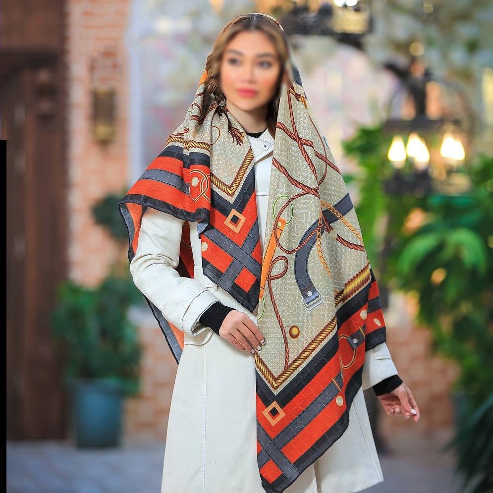 روسری نخی زنجیری