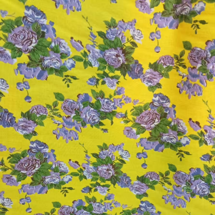 پارچه نخی گلدار با عرض 150 درجه یک