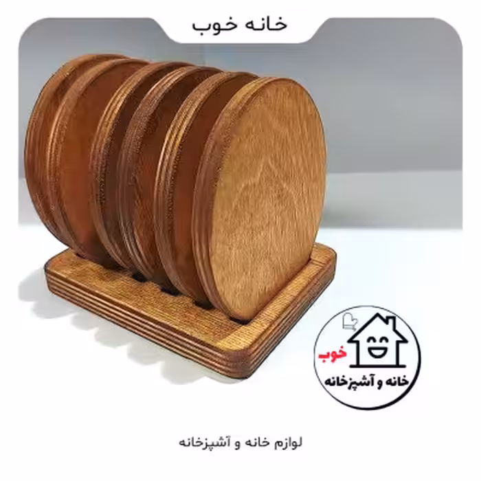 ست زیر لیوانی چوب روس شش عددی