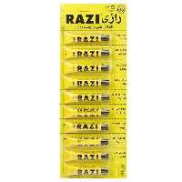 خرید چسب مایع همه کاری رازی سایز کوچک (8 گرمی) بسته 12 عددی