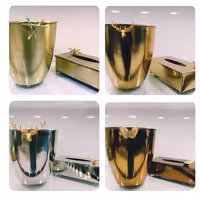 سطل و دستمال فلزی