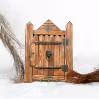 جاکلیدی چوبی طرح کلبه تک درب ( ارسال پس کرایه )