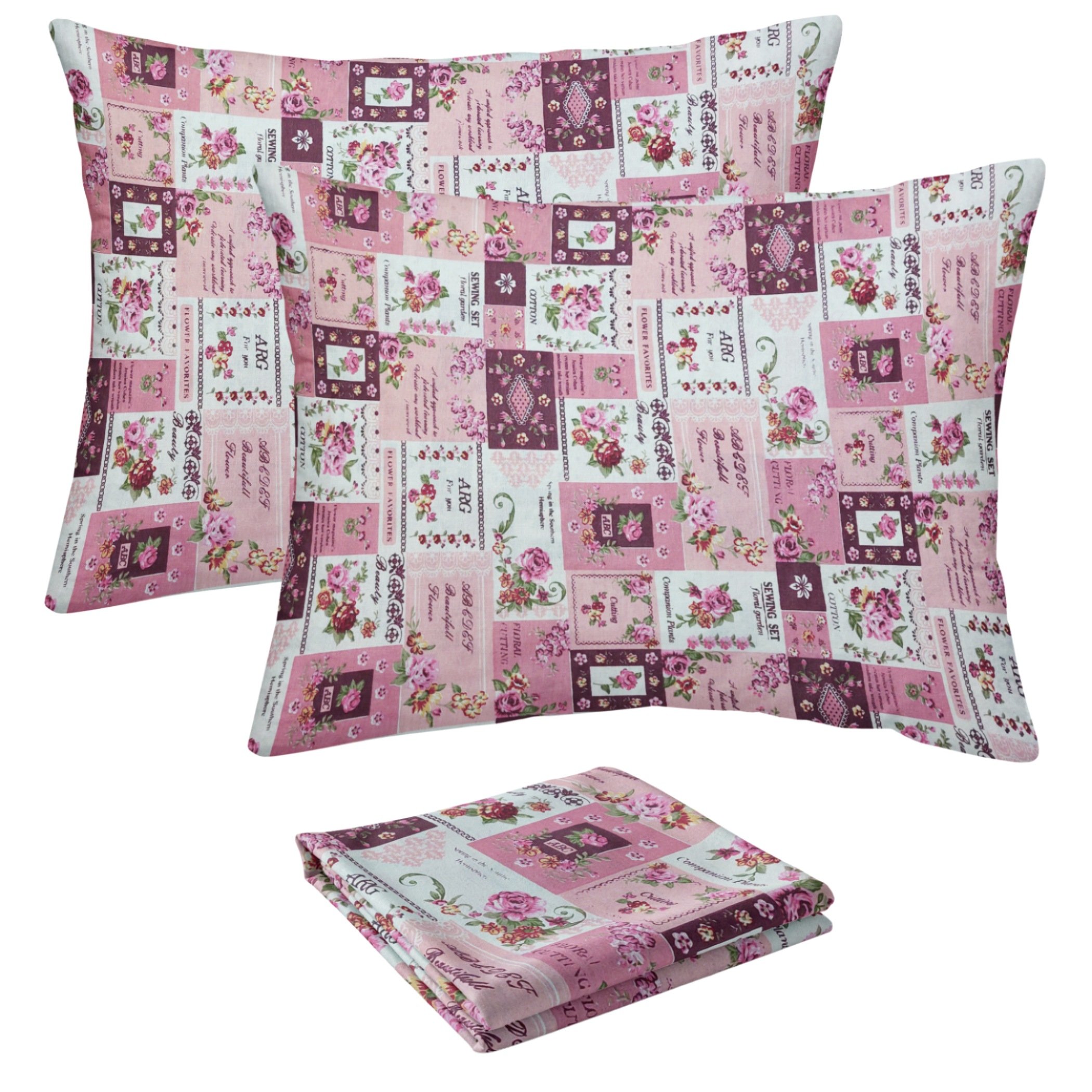 رویه تشک کشدار طرح انگلیش هوم دونفره 3تکه