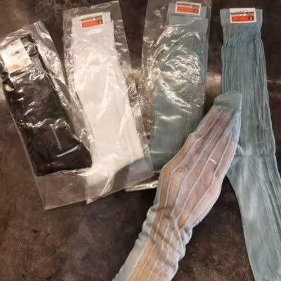 جوراب دو ربع راه راه