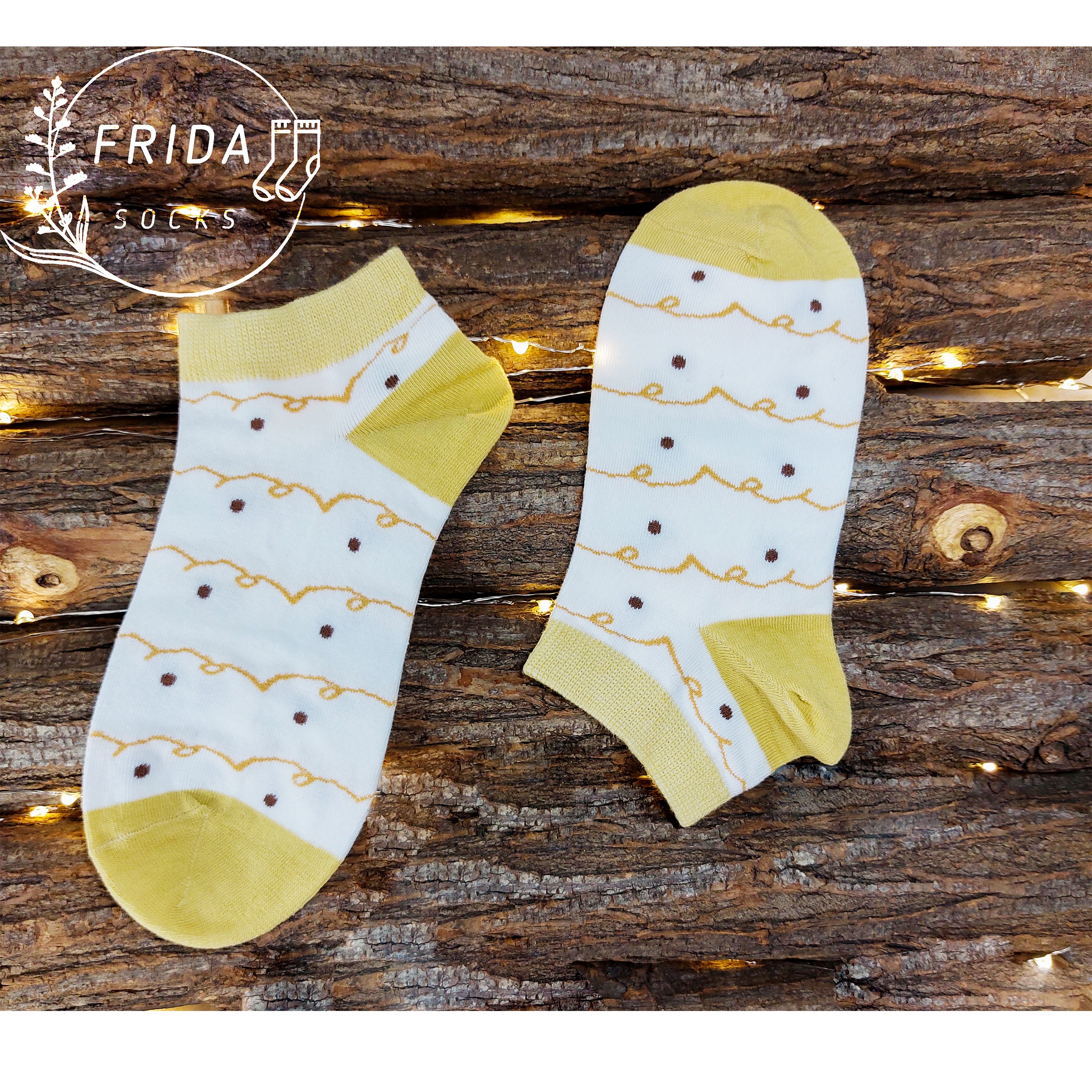 جوراب دخترونه زنونه رنگ زرد سایز36 تا41نخ پنبه اورجینال