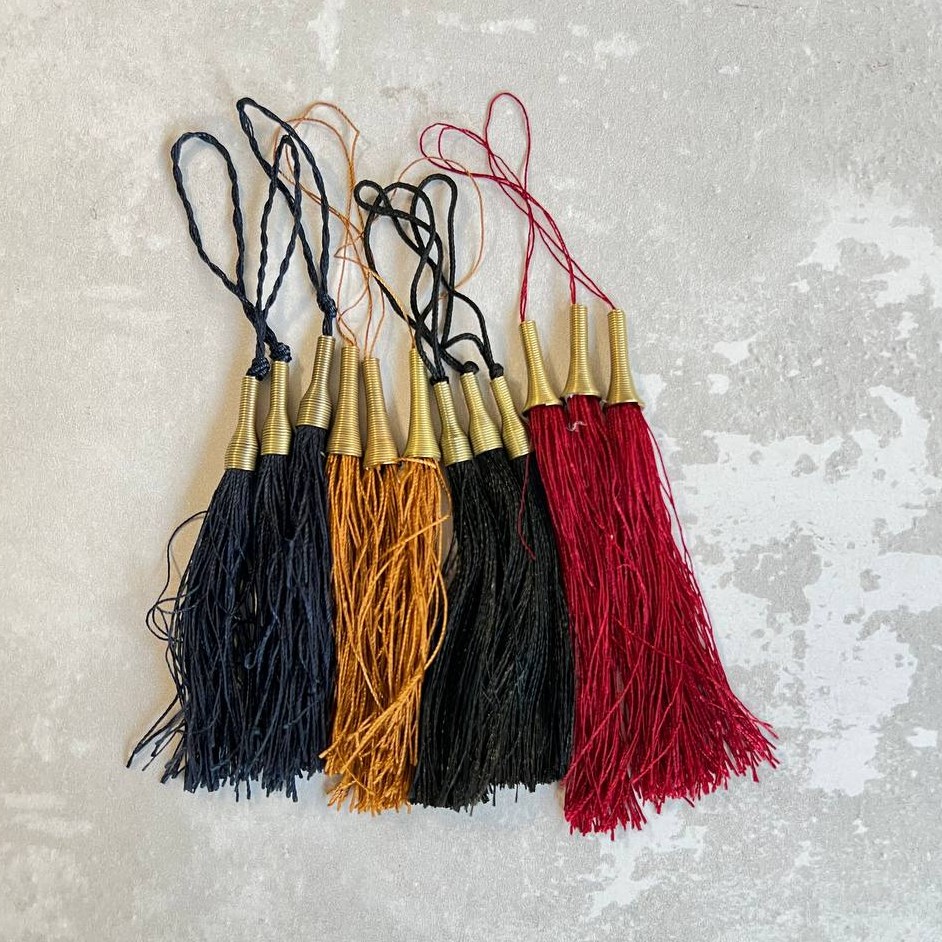 منگوله سه تایی با فلز  دو بسته 3 تایی 