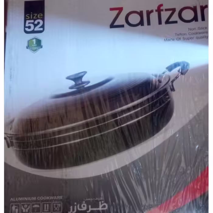 تابه تک گرانیتی زرف زر سایز 52 طح چدن با یکسال ضمانت 