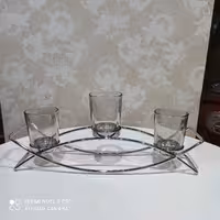 شمعدان شمعدان سه شعله شمعدان رومیزی شمعدانی سیلور