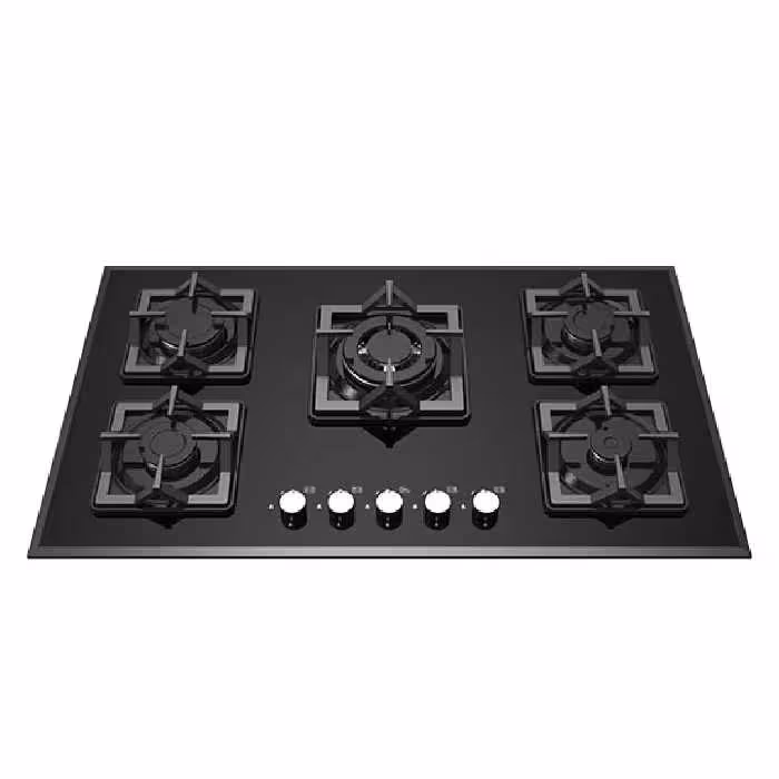 اجاق گاز صفحه شیشه ای مدل چدن ام5 ترموکوپل دار