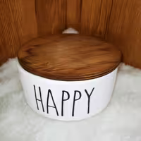 ارسال رایگان بانکه سرامیکی درب دار  مدل Happy