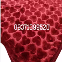 پتو نرمینه دونفره مدل نگین ساکدار براق و لطیف رنگ زرشکی