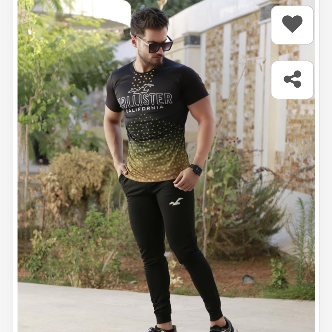 ست تیشرت و شلوار مردانه مدل hollister