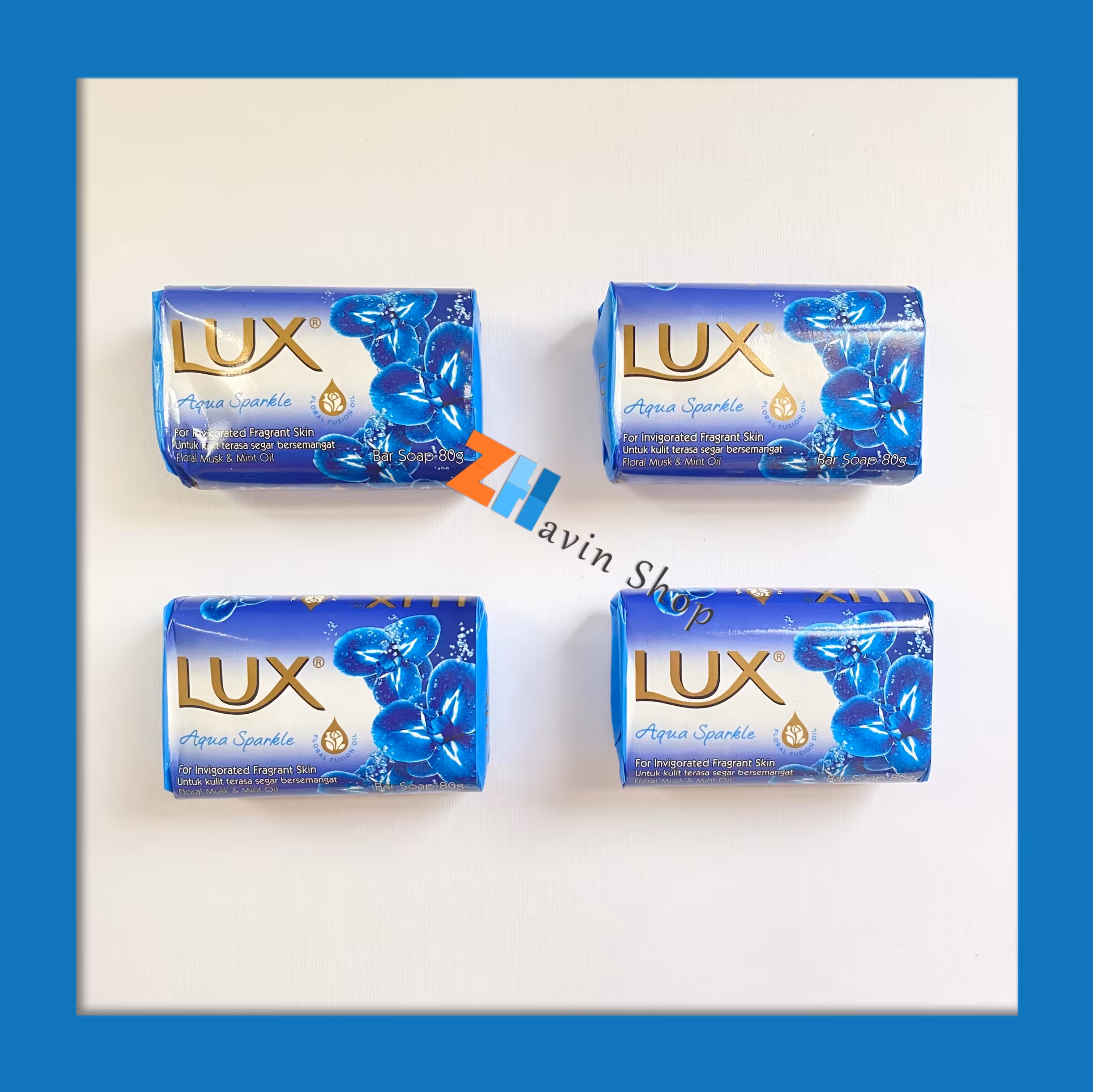صابون لوکس 80 گرمی مدل Aqua Sparkle