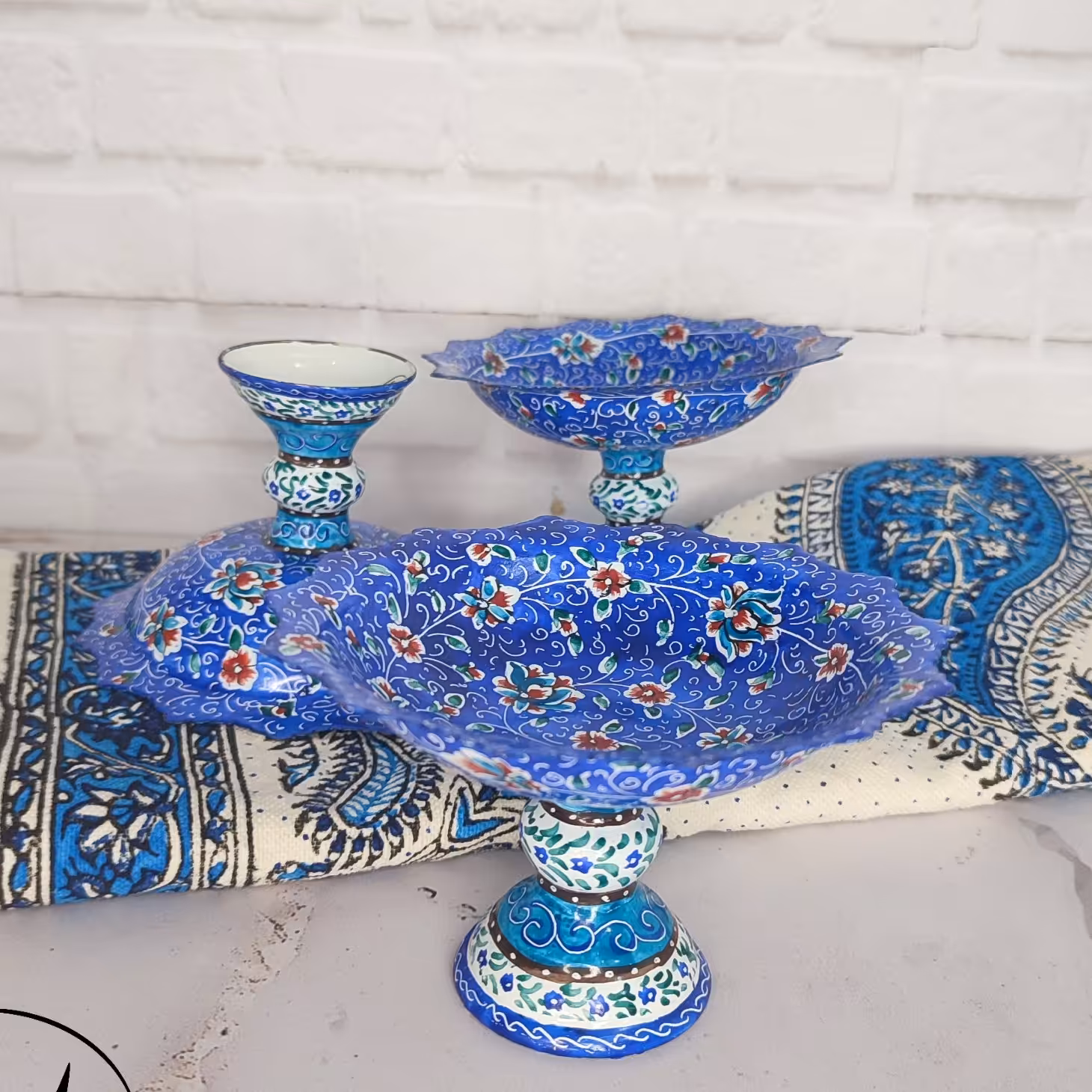 ست بستنی خوری میناکاری