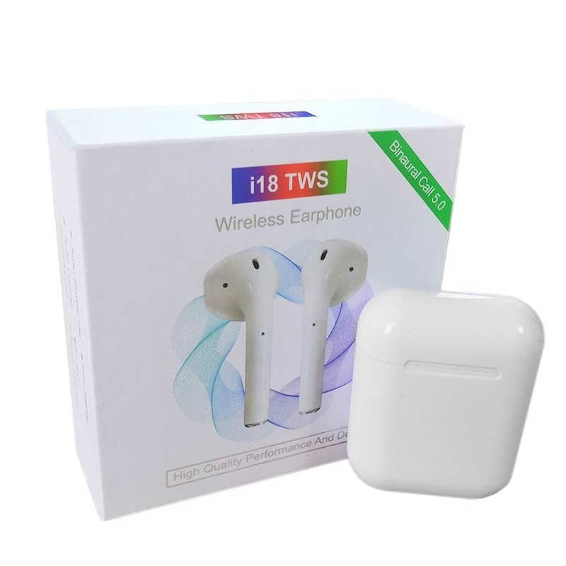 هنذفری دو گوش مدل i18 TWS طرح AIRPOD