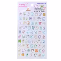 برچسب (استیکر) فانتزی کد 15S-L405 طرح حروف انگلیسی FUNNY