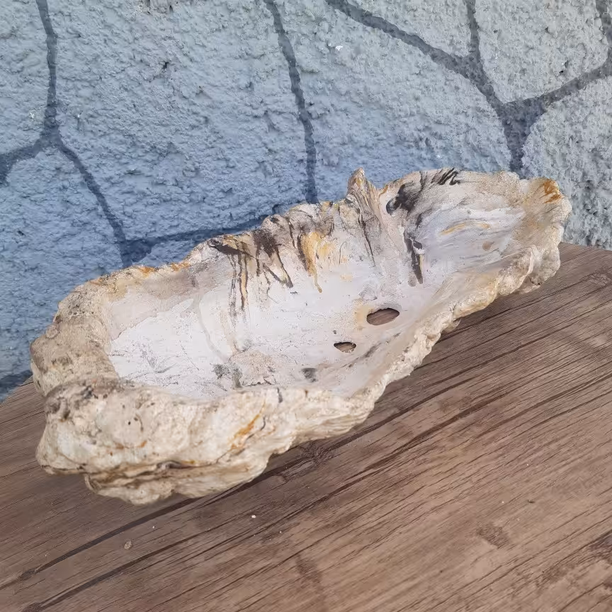 گلدان طرح سنگ کد 120 مناسب بنسایی و دیش گاردن