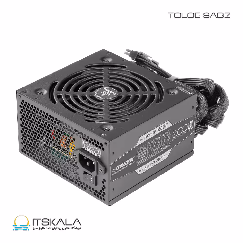 قیمت و خرید پاور 550 وات گرین GP550A-ECO Rev3.1 | ITSKALA