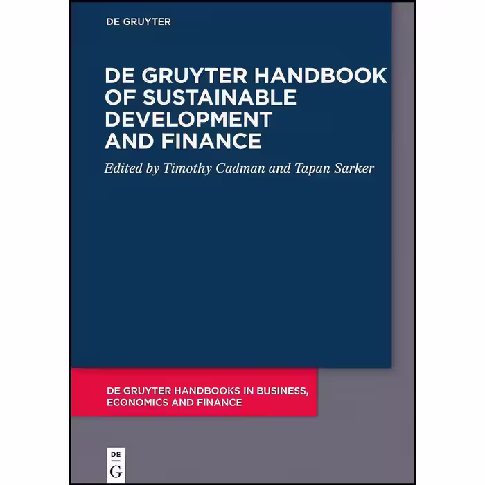 کتاب زبان اصلی De Gruyter Handbook of Sustainable Development and Finance 