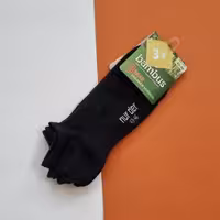 جوراب وارداتی ساق کوتاه مشکی سایز 43 تا 46 مردانه و زنانه سایز بزرگ فروشگاه اسمارا ESMARA لیورجی Livergy 