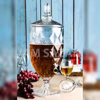 کلمن شیشه ای 5 لیتری طرح دیانا کارتن 2عددی