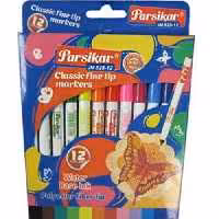 ماژیک 12 رنگ پارسی کار جذاب و کیفیت عالی