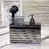 ست سینک 4گوش سیلور بازن 6087