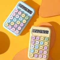 ماشین حساب فانتزی پینترستی رنگین کمان جذاب