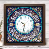 ساعت دیواری قرآنی دستساز 179 ساعت مذهبی 