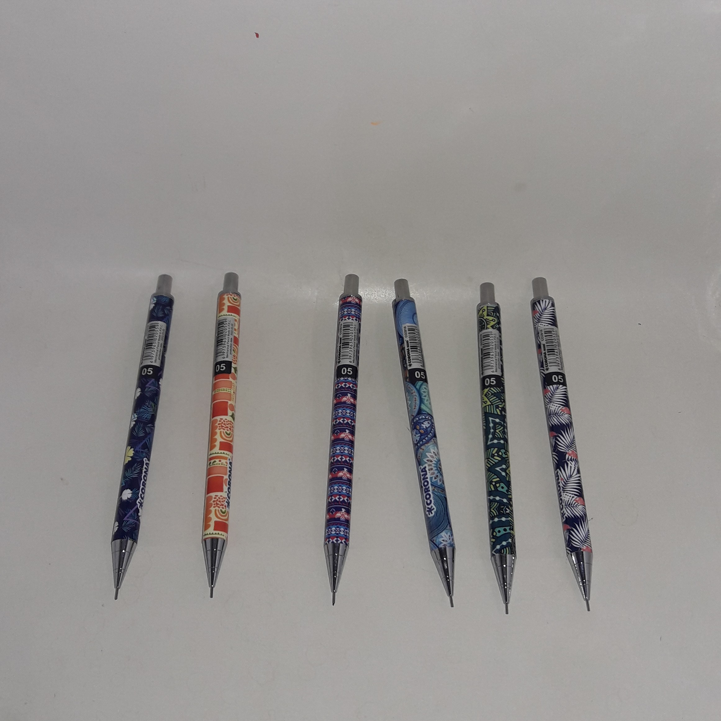 مداد نوکی 0.7 کرونا بدنه طرح دار 