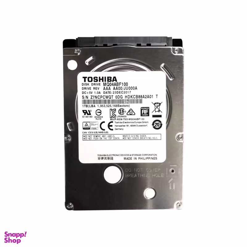 هارد دیسک اینترنال لپ تاپ توشیبا مدل MQ04ABF100